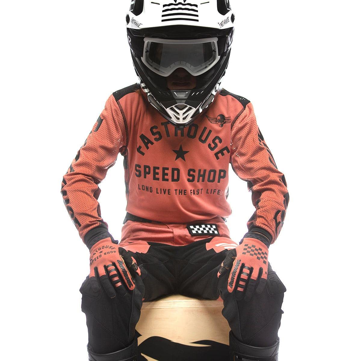 FASTHOUSE Girl's A/C Grindhouse Originals Jersey (Mauve, Small)