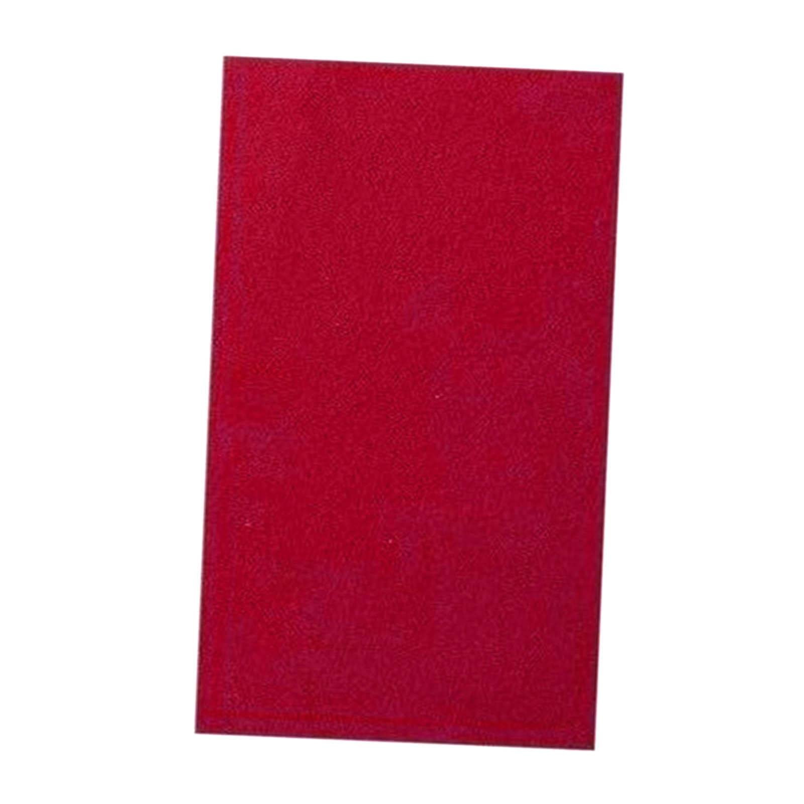 Accessoire de Tissu de Billard peigné 7ft 8ft 9ft Tapis de Nappe Durable Tissu de Couverture en Feutre Hôtel Snooker Table de Billard Clubs, Rouge, 2.4x1.45M