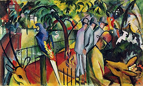 Affiche August Macke extra large art expressionniste salon chaleureux - 2