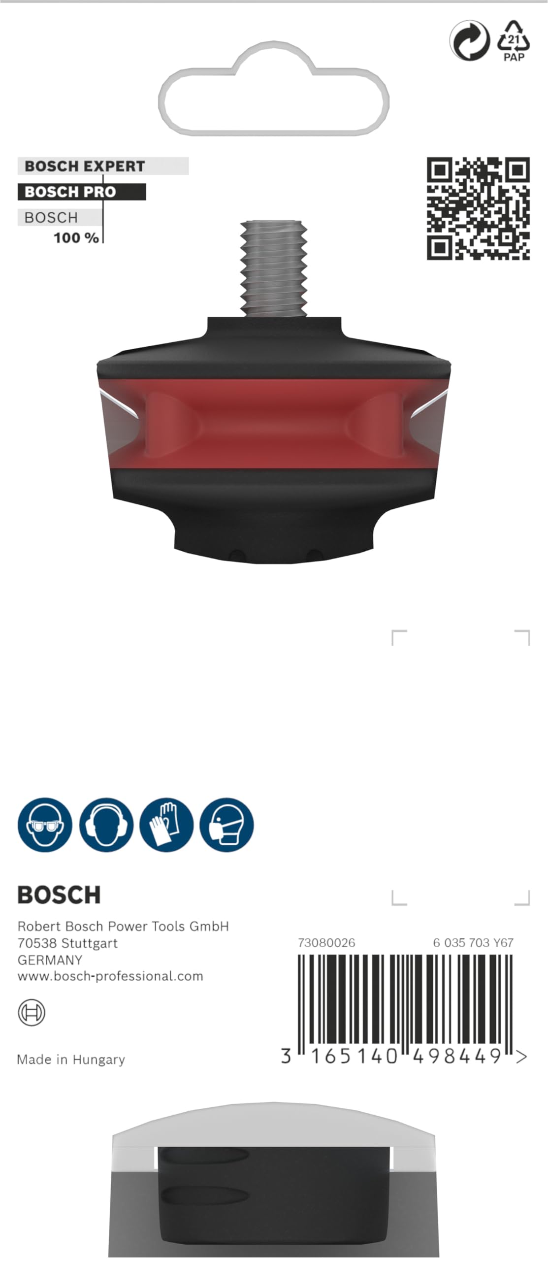 Bosch 1x PRO Handle Vibration Control (Ø mm, Professional Akcesoria Mała szlifierka kątowa)