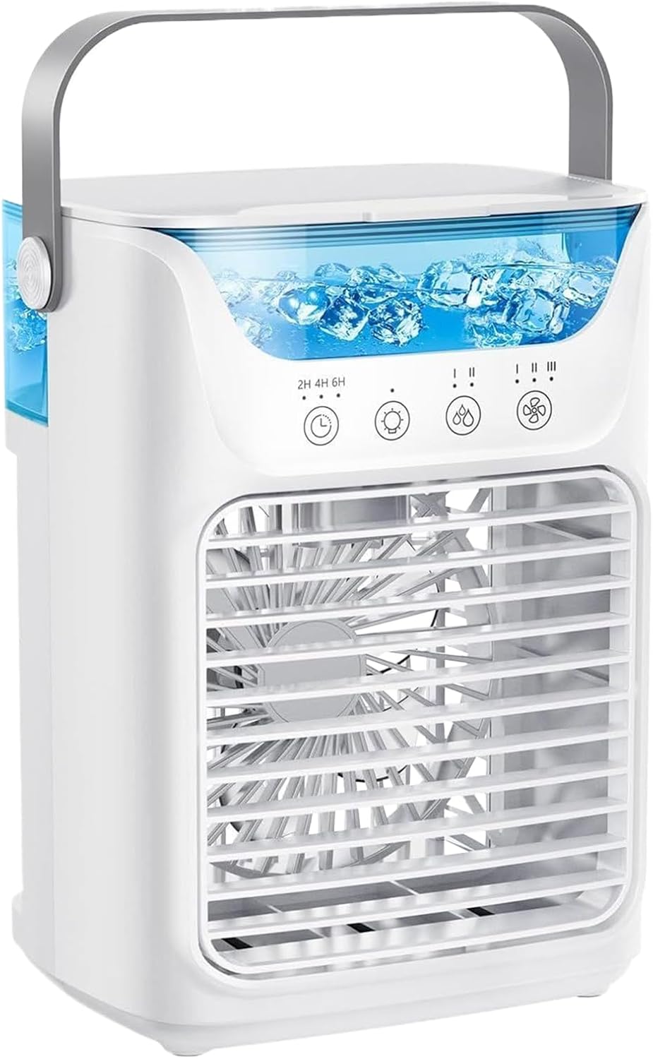 Portable Air Conditioners Fan, Mist Water Spray Cooler, 8×6.5 Inches 3 Speed Compact & Rechargeable Design, Personal Misting Device for Offices, Bedside, Patio, Dorm, Bedroom Portable Air Conditioners Fan, Mist Water Spray Cooler, 8×6.5 Inches 3 Speed Compact & Rechargeable Design, Personal Misting Device for Offices, Bedside, Patio, Dorm, Bedroom