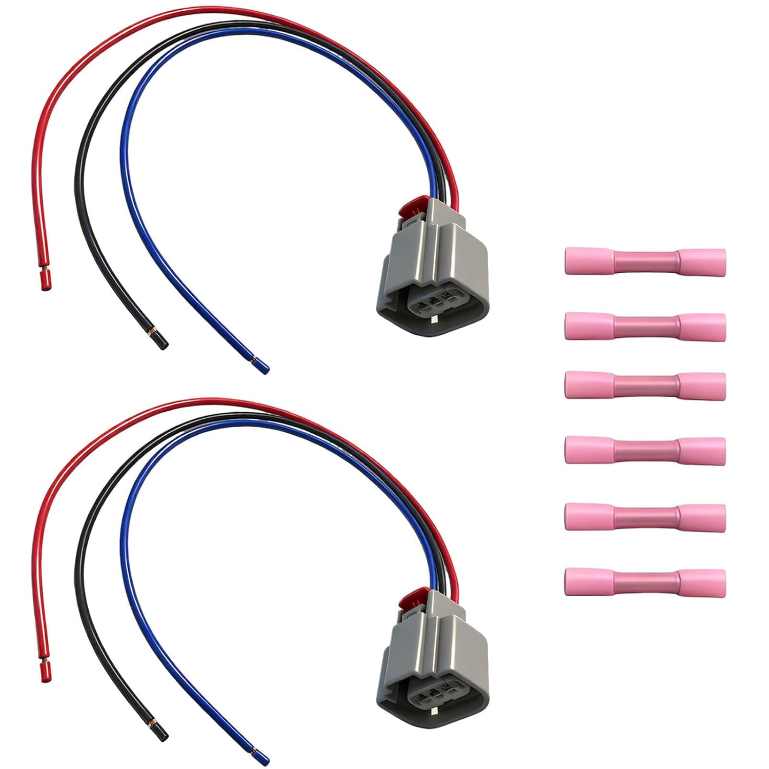 2PCS H13 9008 Headlight Connector Pigtail Wire Harness Compatible with Ford F-150 F150 2004-2019 Headlamp Socket Repair Kit
