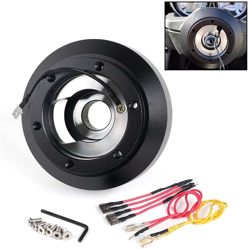 135H Steering Wheel Hub Adapter Kit Compatible with Toyota Camry, Corolla, Tacoma, FJ Cruiser, Tundra, Matrix, Lexus GS IS LS, Scion FR-S, with Mounting Hardware