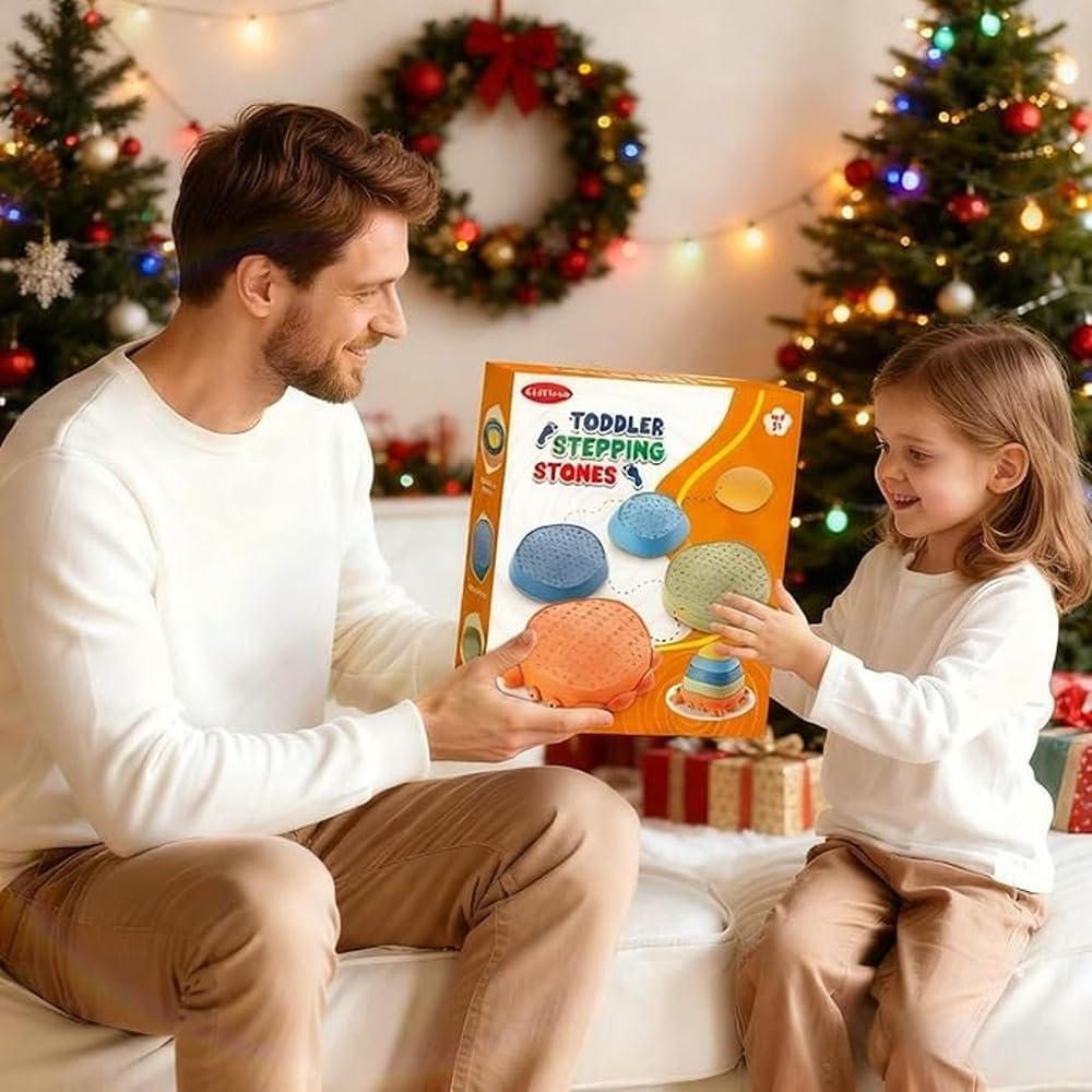 Piedras sensoriales texturizadas para que los niños mejoren sus