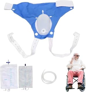 Urine Collector, 1 Set Comfortable Breathable Leakproof Men's Incontinence Briefs Upgrade Wearable Urinal with Accessories for Men Elderly, Urine Collector, Incontinence Underwear