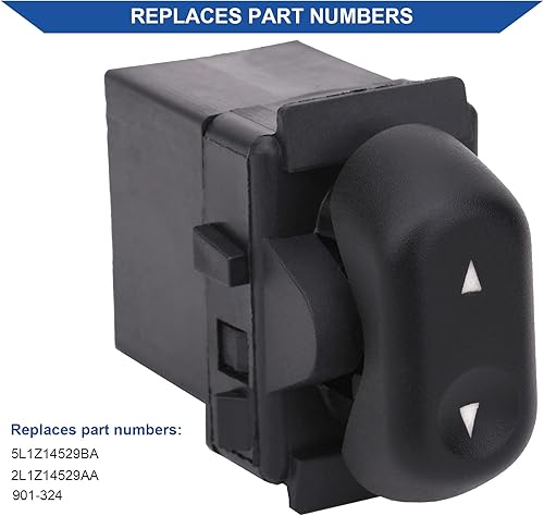 Vista 5 de Obaee Botón de interruptor de elevalunas eléctrico delantero y trasero del lado del pasajero compatible con Ford Crown Victoria F150 Expedition