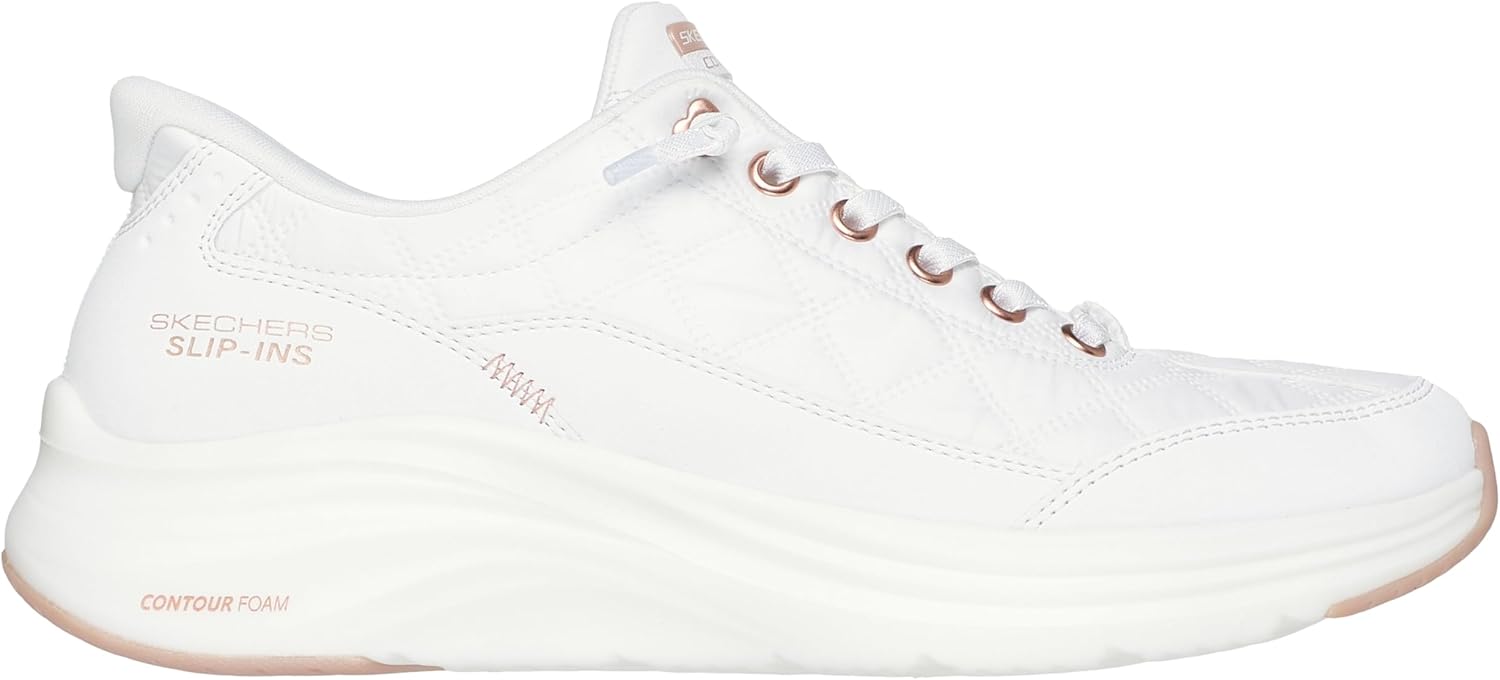 Skechers Womens Contour Foam - Cozy Fit Golden Hour Hands Free Slip-ins