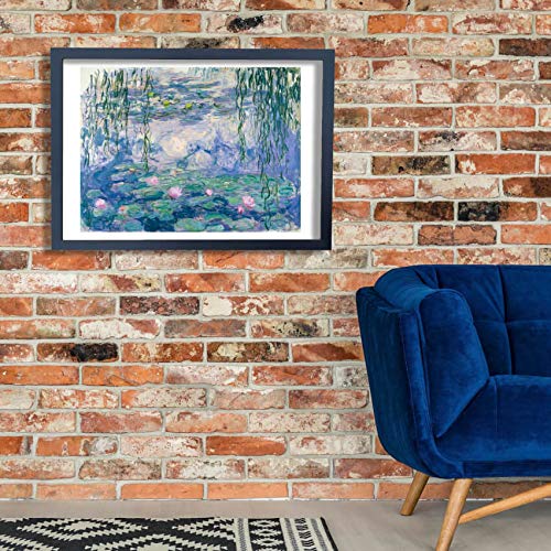 Claude Monet Nénuphars affiche encadrée petit format sans reflet