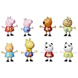 Peppa Pig School Classroom Toy Figures 8-Pack, Peppa Pig, George Pig, Peggi Panda, Candy Cat and More, Back to School Gifts for Kids, Ages 3+ (Amazon Exclusive)