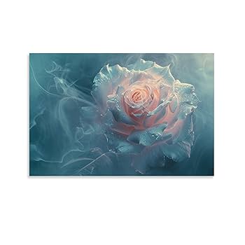 メルカリ 絵画　絵 　額付き (白）油絵　uF6-071002 　花（ばら） Amazon.co.jp: 絵画「ピンク色のバラ」インテリア 絵 花 アート