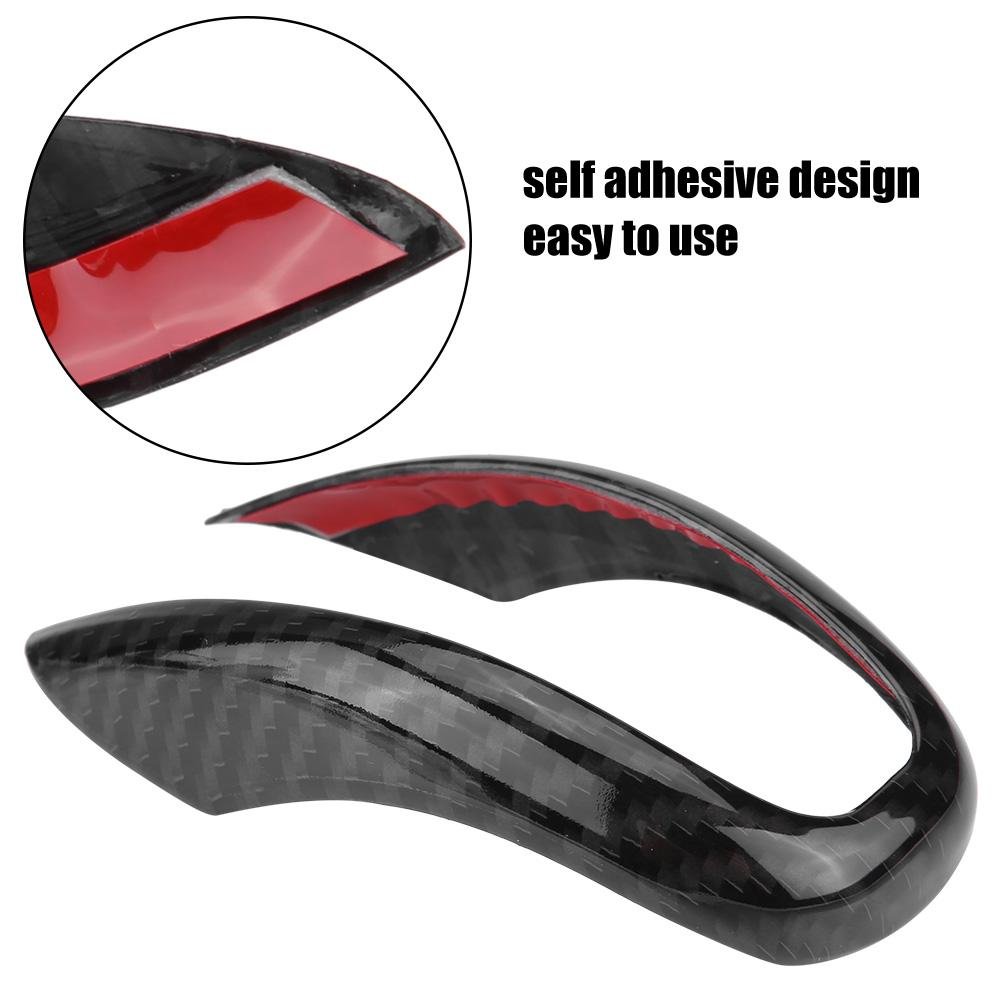 Keenso Auto Interni In Fibra di Carbonio Cambio Pomello Manopola Cornice Decorazione Decal Cover Trim per Stelvio/Accessori Car Styling