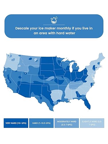 Miniatura 7 de COWSAR Máquina de hielo de pepitas para encimera, máquina de cubitos de hielo masticables para hacer hielo rápido, 34 libras por día, autolimpiante,