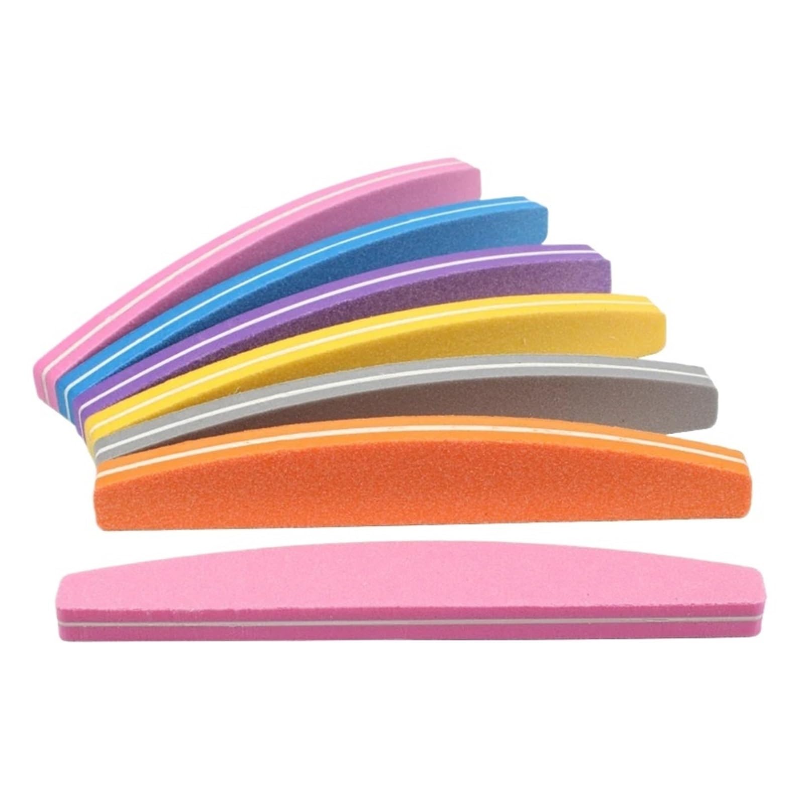 5 szt. gąbek ściernych do paznokci, pilniki 100/180, kolorowe, dwustronne, papier ścierny, blok gąbkowy, lakier do paznokci, narzędzia do manicure(Mix Color)