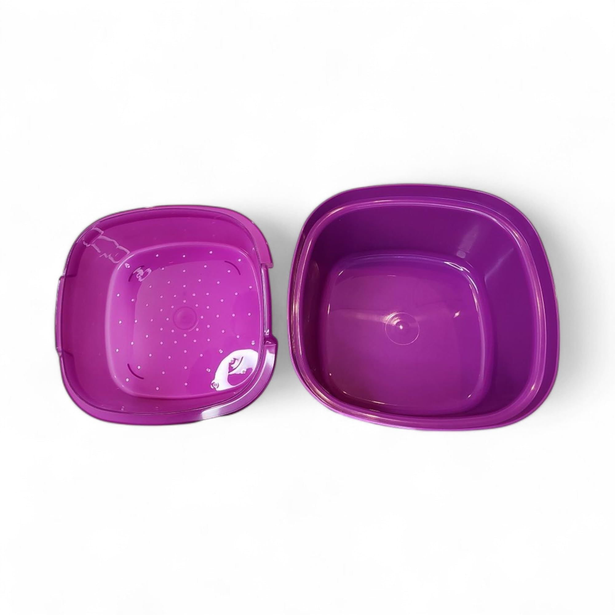 Tupperware Multi Server - Pentola a vapore per microonde, 3 pezzi, colore: Viola reale