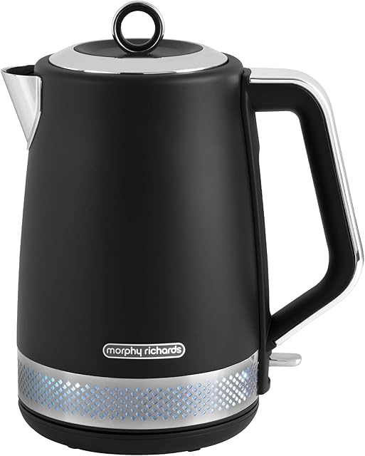 Morphy Richards 108020 Illumination Jug Kettle, 1.7 liters, Black