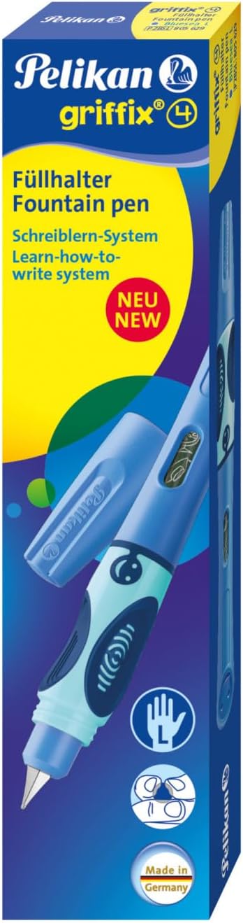Pelikan 805612 Griffix Fountain Pen for Right-Handers, Blue