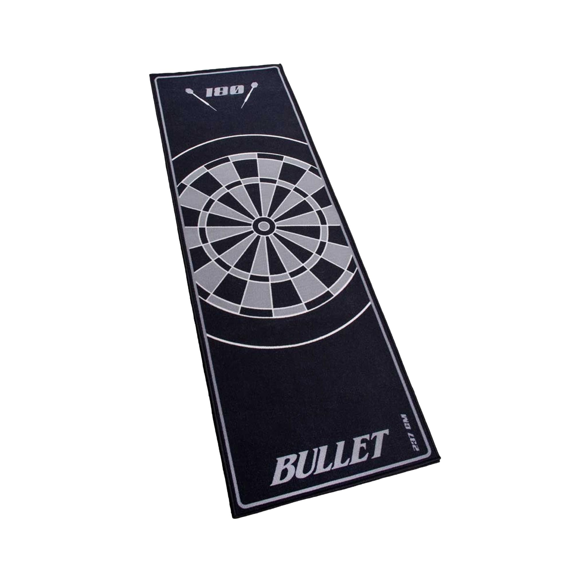 Tapis de fléchettes professionnel - 237 x 80 cm - Accessoire de fléchettes pour la maison, le bureau, le pub, les fêtes - Tapis de fléchettes avec indicateur de taille de tournoi et ois - Tapis de