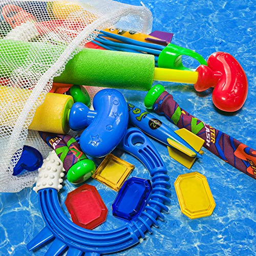 ToyerBee Diving Toys, Pool Swimming Toys with Water Gun, 28 PCS Underwater Toys with a Storage Bag for Kids &Teens & Adults & Girls & Boys &Children Outdoor Gift Pool Toys in Summer&Pool Party
