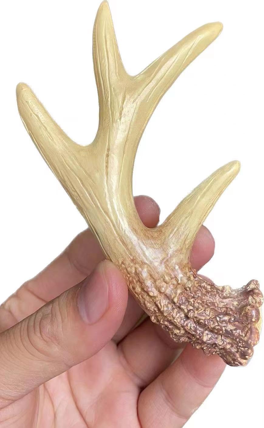 Deer Horn Antlers Drawer Pulls Resin Cabinet Knobs Handles Country Kitchen Home Decoration (Pack of 6)