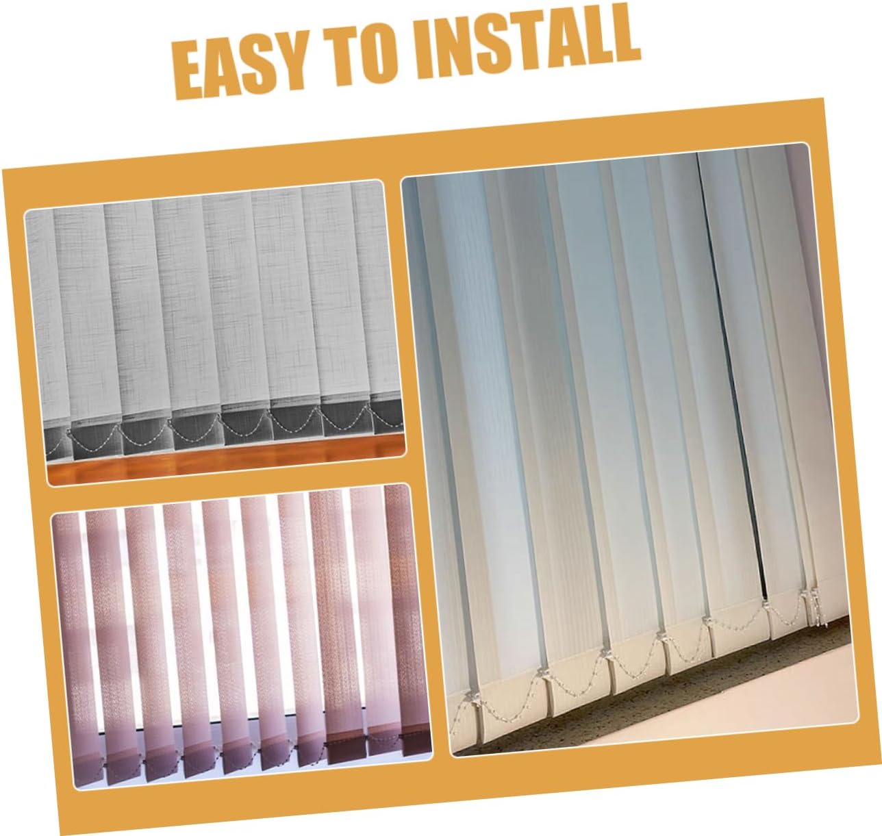 Vertical Blinds Weights and Chains 5pcs Blind Weight Plates Replacement for Window Treatments
