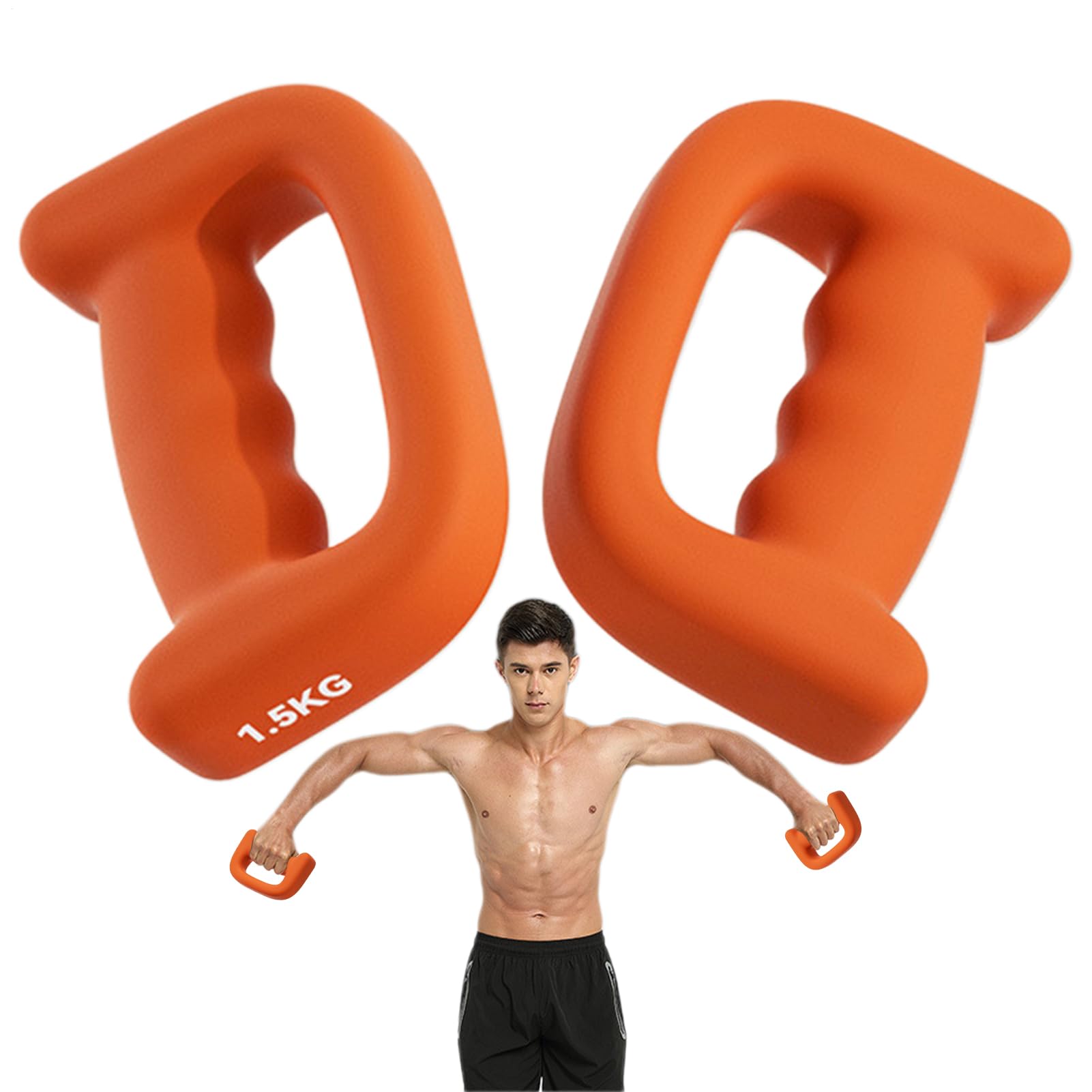 Manubri da uomo, set di 2 manubri, accessori fitness per uomini, donne, anziani, principianti, casa, pilates, passeggiate all'aperto