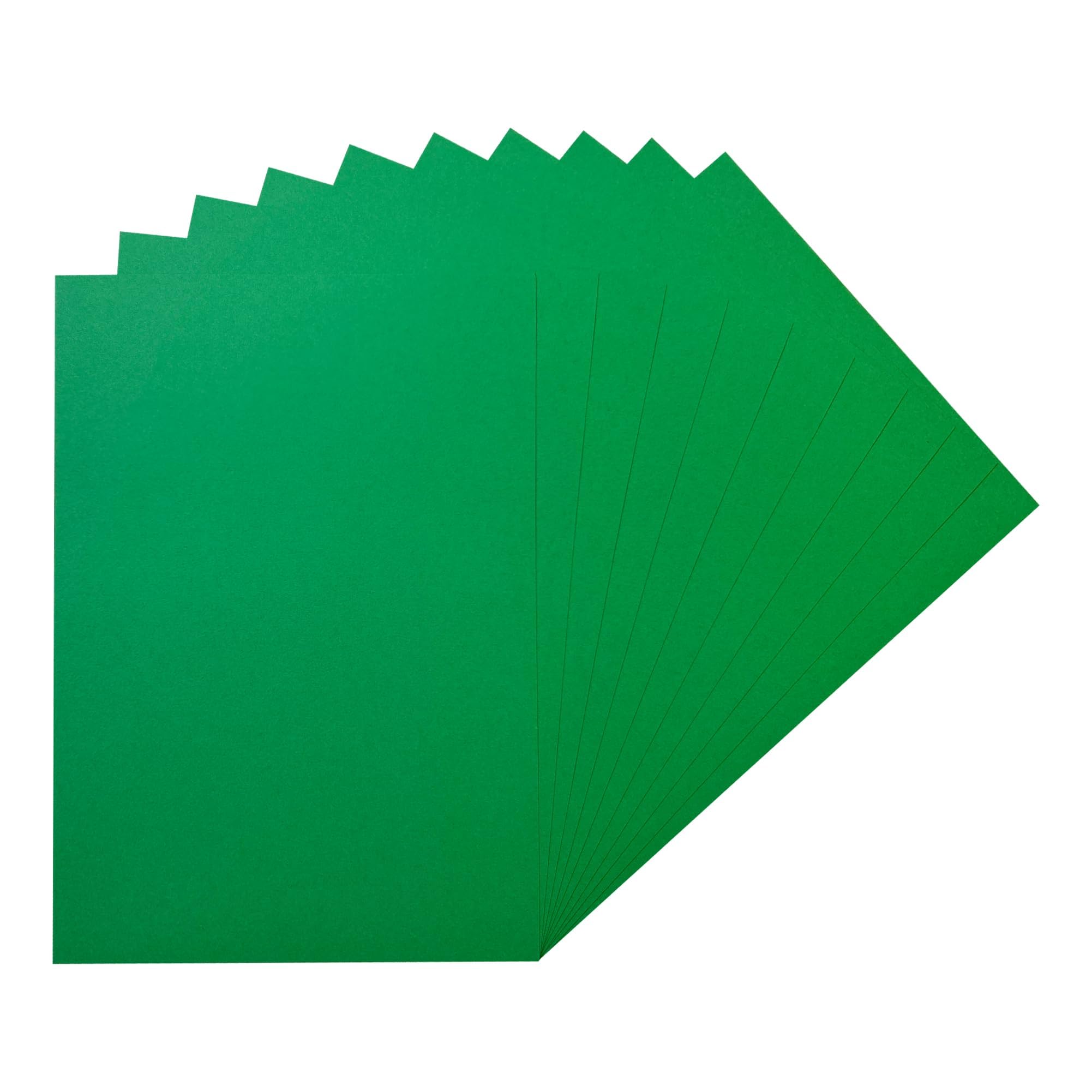Pack of 50 A5 Green Coloured Card 160gsm Sheets โ image 1