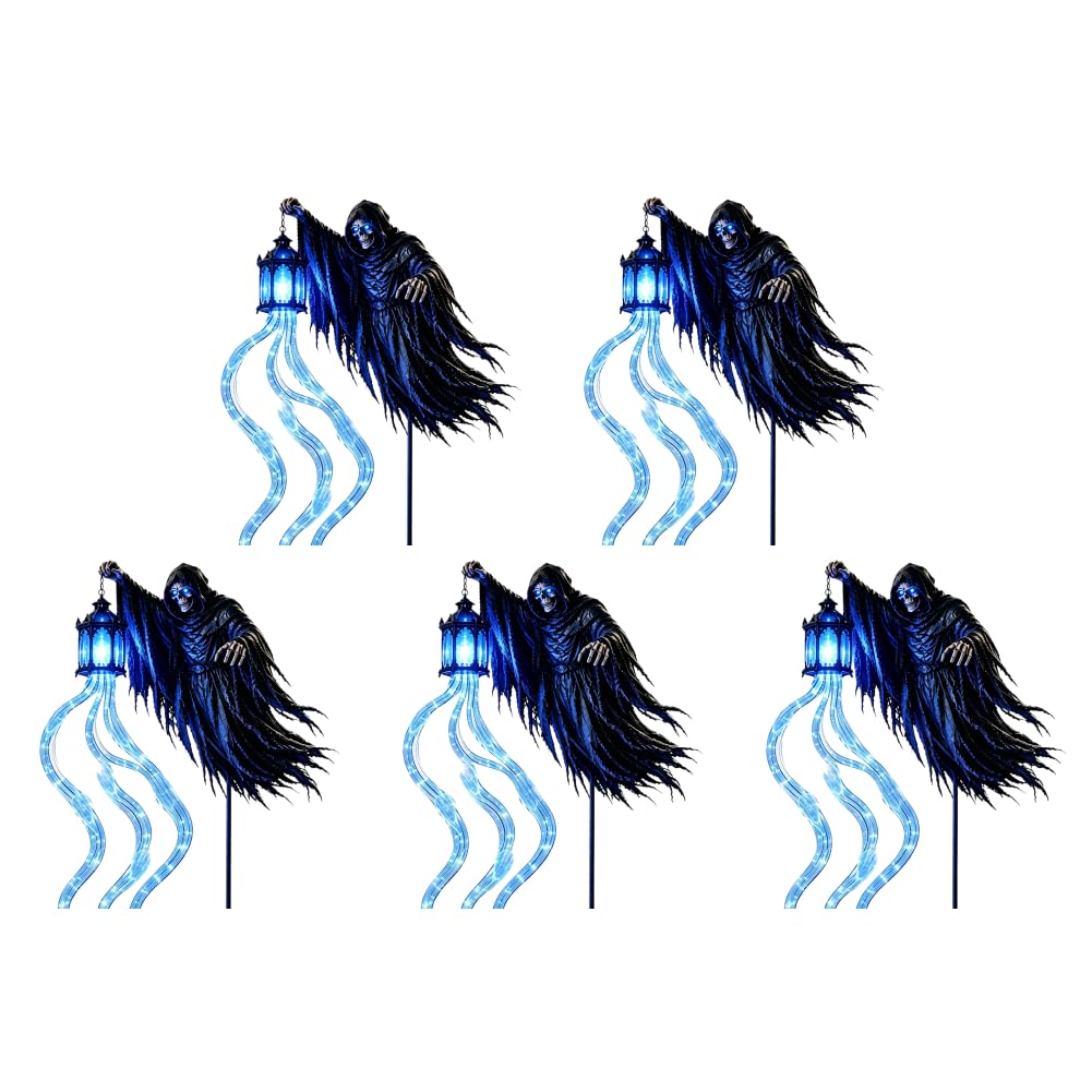 Halloweenowe posągi Spirit Of Reaper Lampa cieplejsza Decor