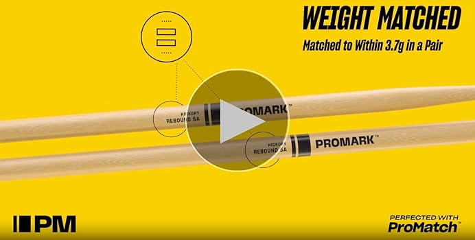 Amazon.com: Promark American Hickory Rebound 5B Drumsticks, Acorn Amazon.com: Promark American Hickory Rebound 5B Drumsticks, Acorn