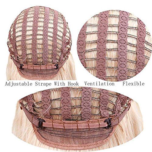 Perruque longue blonde or aux finitions invisibles et vagues soyeuses - 5