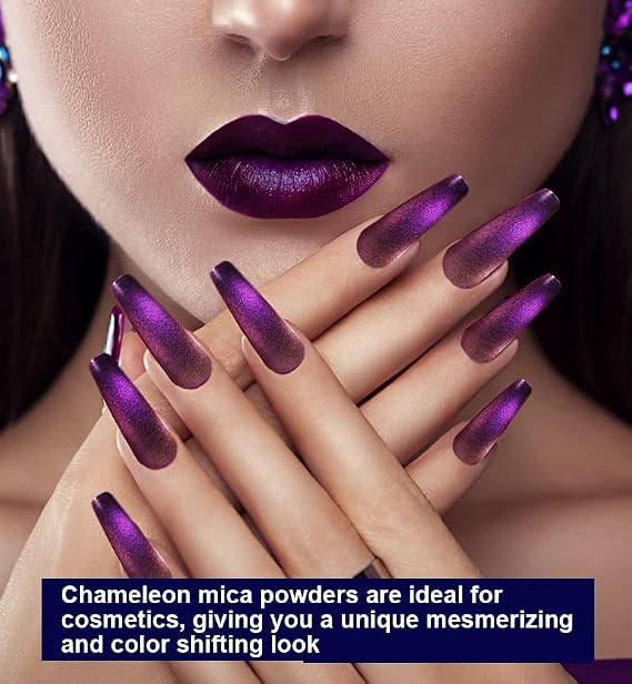BALTIC DAY 28 Chameleon Mica Powders + 12 Hypershift/Intense Color-Shift Pigments Set for Epoxy Resin