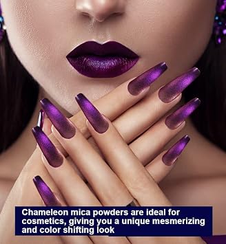 BALTIC DAY 28 Chameleon Mica Powders + 12 Hypershift/Intense Color-Shift Pigments Set for Epoxy Resin