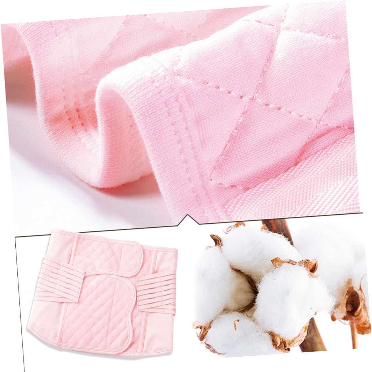 2pcs Girdle Seamless Corset Elastic Pelvic Belt Washable Belly Band Pink