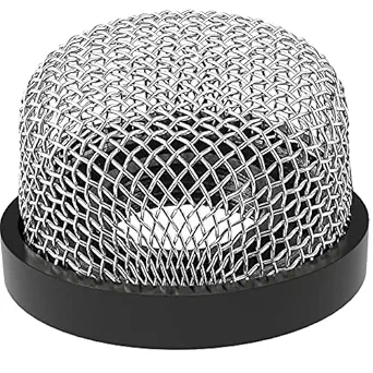 Stainless Steel Mesh Strainer ? Inch -14, Aerator Screen Strainer Stainless Mesh Compatible with Livewell Pump, Corrosion Resistant Screw on Strainer Industrial Plumbing Inline Strainers (1 Piece)