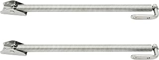 Vinland Marine 304 Stainless Steel Hatch Support Spring 8-2/5" & 10" w/Retaining Cable, Porthole Cabinet Spring Arm Boat Door Hatch Lid Support Boat Windshield Support Stay Adjuster Boat Tackle Hatch