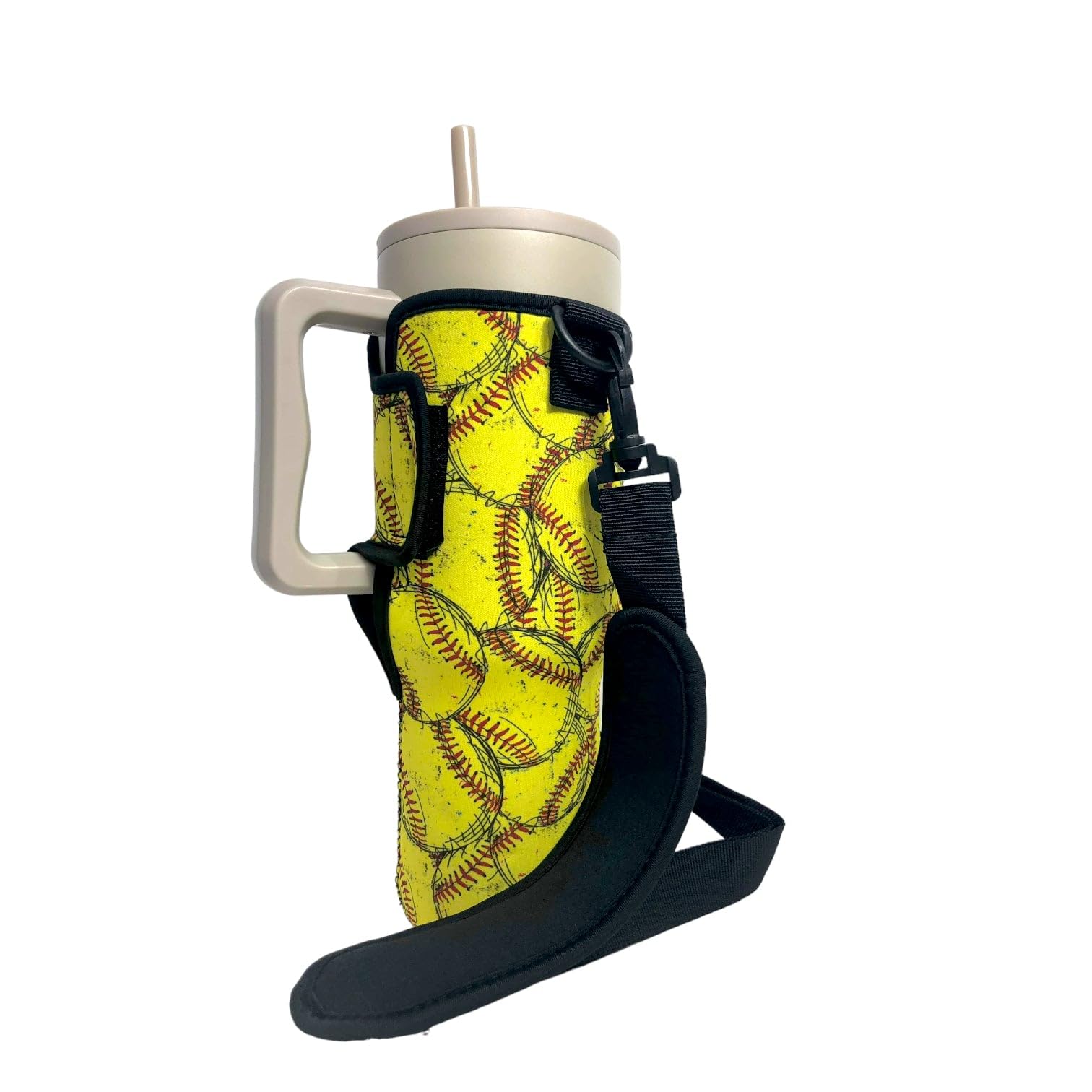 Drink Handlers 40oz Tumbler Holder - Neoprene Coffee & Tea Sleeve w/Handle - Insulated Cover & Water Resistant Beverage Holder for Large to XL