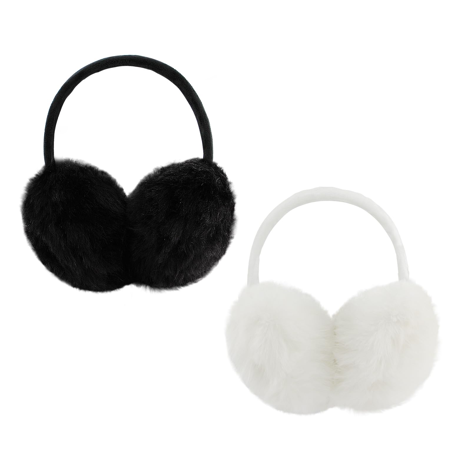 POXIMI Orejeras de invierno ajustables para mujer, con forro polar