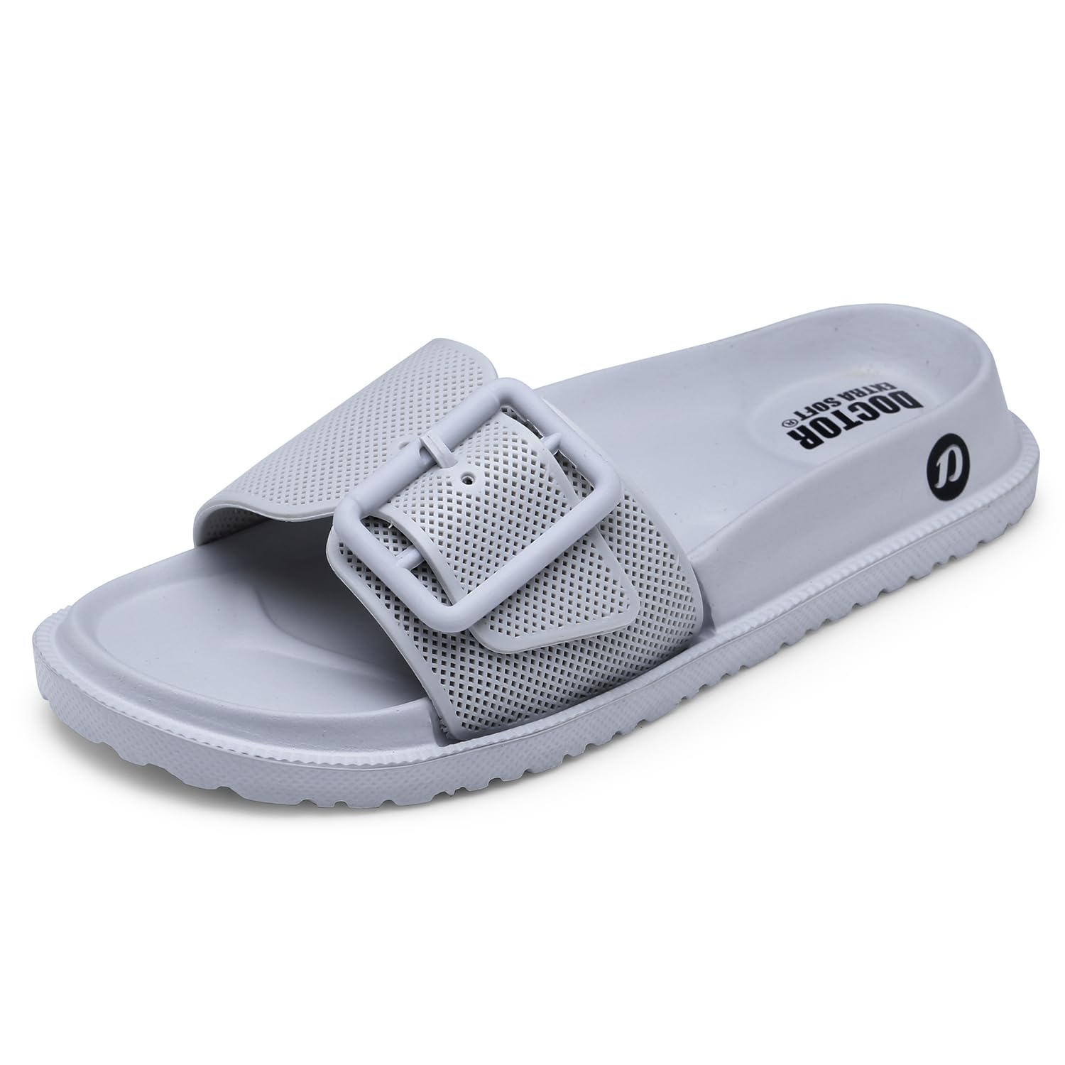 Women's Classic Cushion Sliders/Slippers with Adjustable Buckle Strap for Adult|Comfortable & LightWeight|Stylish & Anti-Skid|Waterproof & Everyday Flip Flops for Women's New-DR-526-image-13