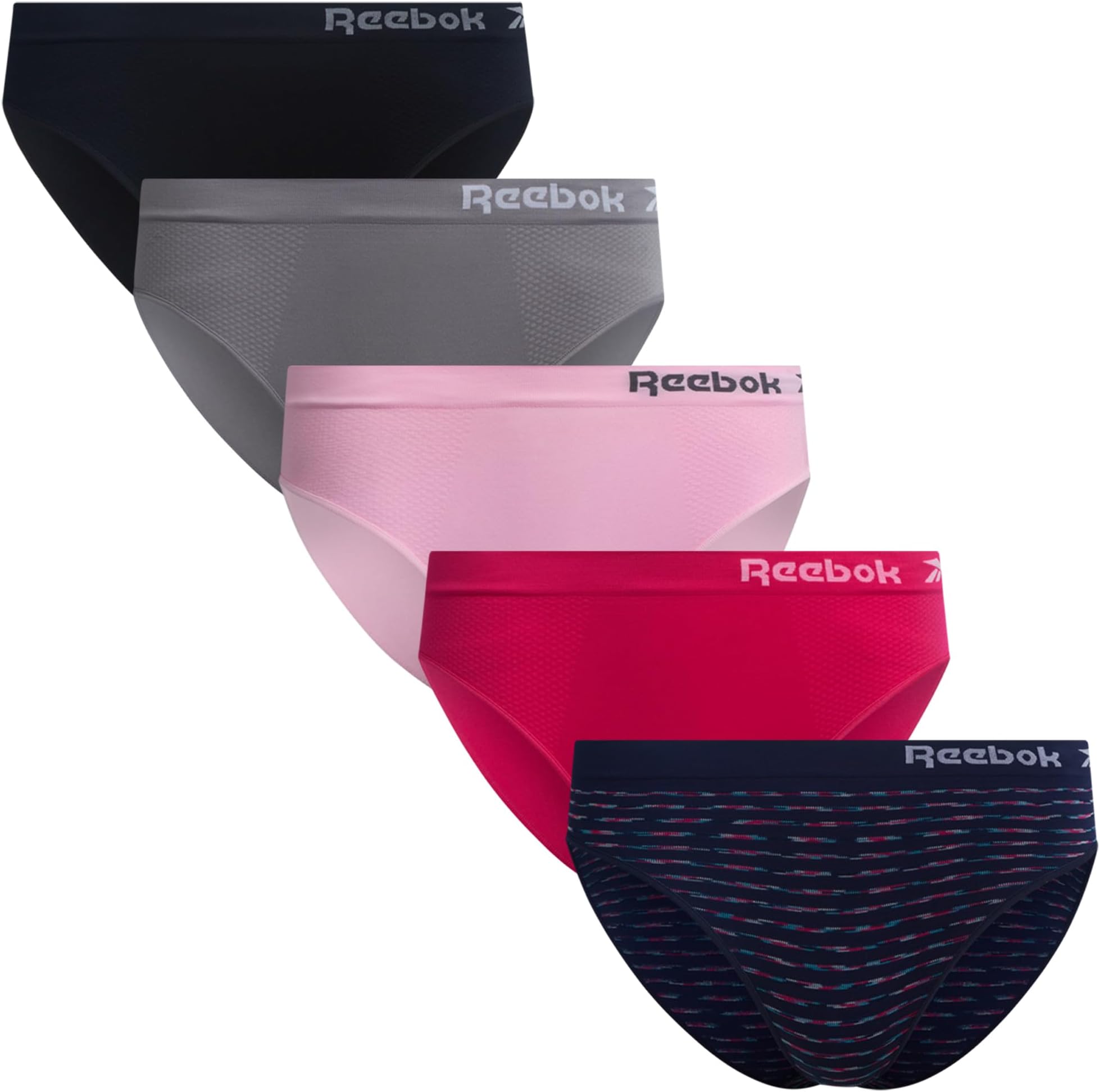 Womens Bikini Underwear - 5 Pack Soft Stretch Performance Tag Free Briefs Bikini Panties Seamless Underwear for Women