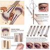 Set de Brochas de Maquillaje KUORYZAL Marrón Profesional 66 Piezas con Estuche, Sintéticas Premium para Base, Corrector, Rubor, Sombras, Polvo, Contorno, Brochas para Rostro y Ojos y Accesorios 5