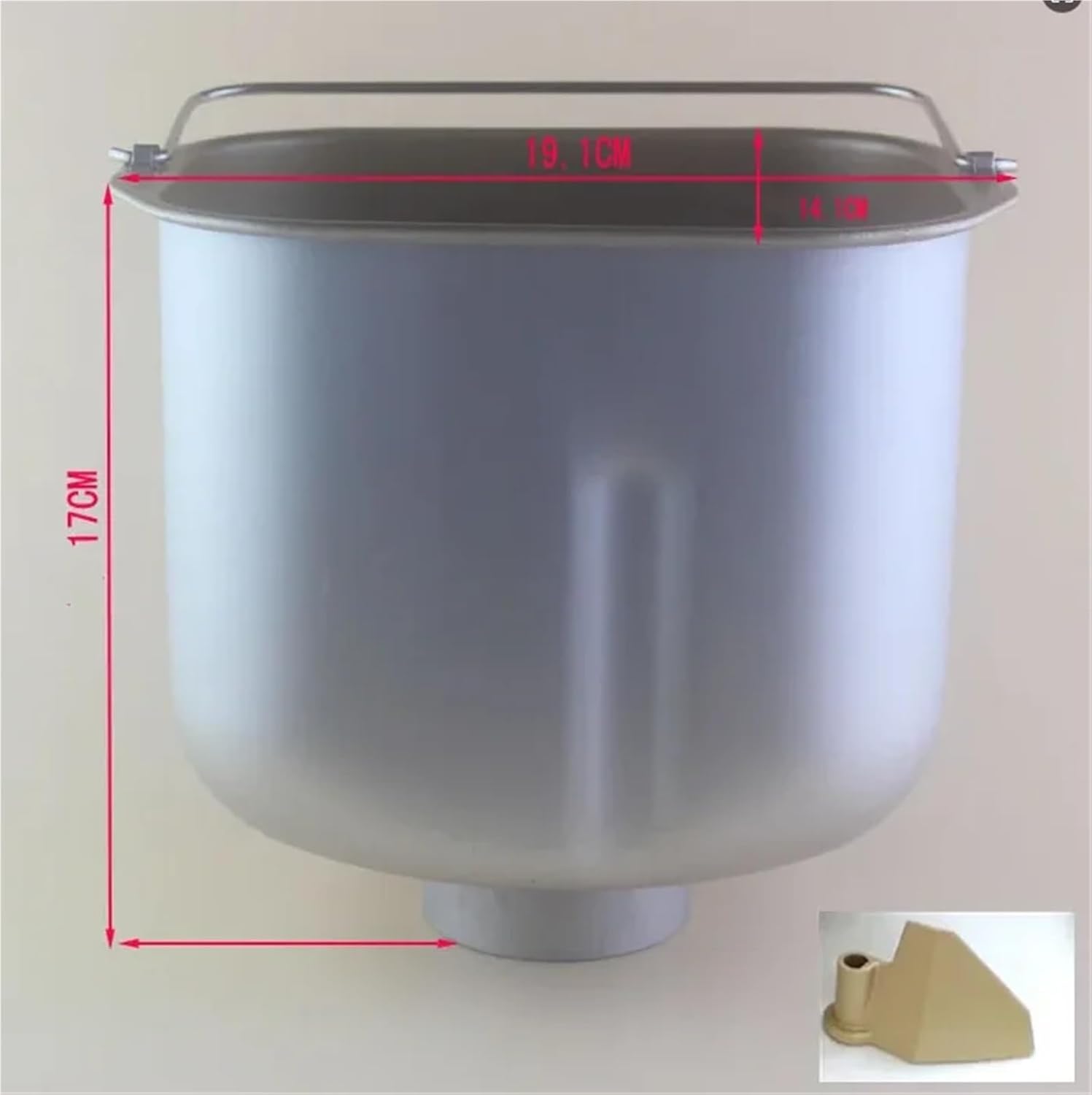 Bread Machine Bread Barrel Compatible for TM018W 4706W Replacement Spare Part