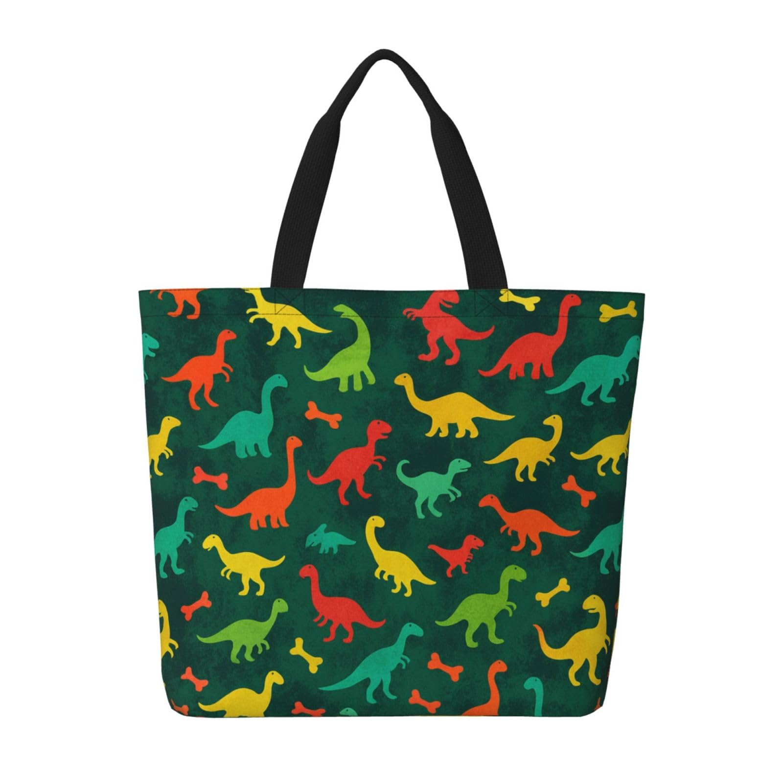 Famame Canvas Tote Bag Large Women Casual Shoulder Bag Handbag Reusable Multipurpose Shopping Grocery Bag For Outdoors…