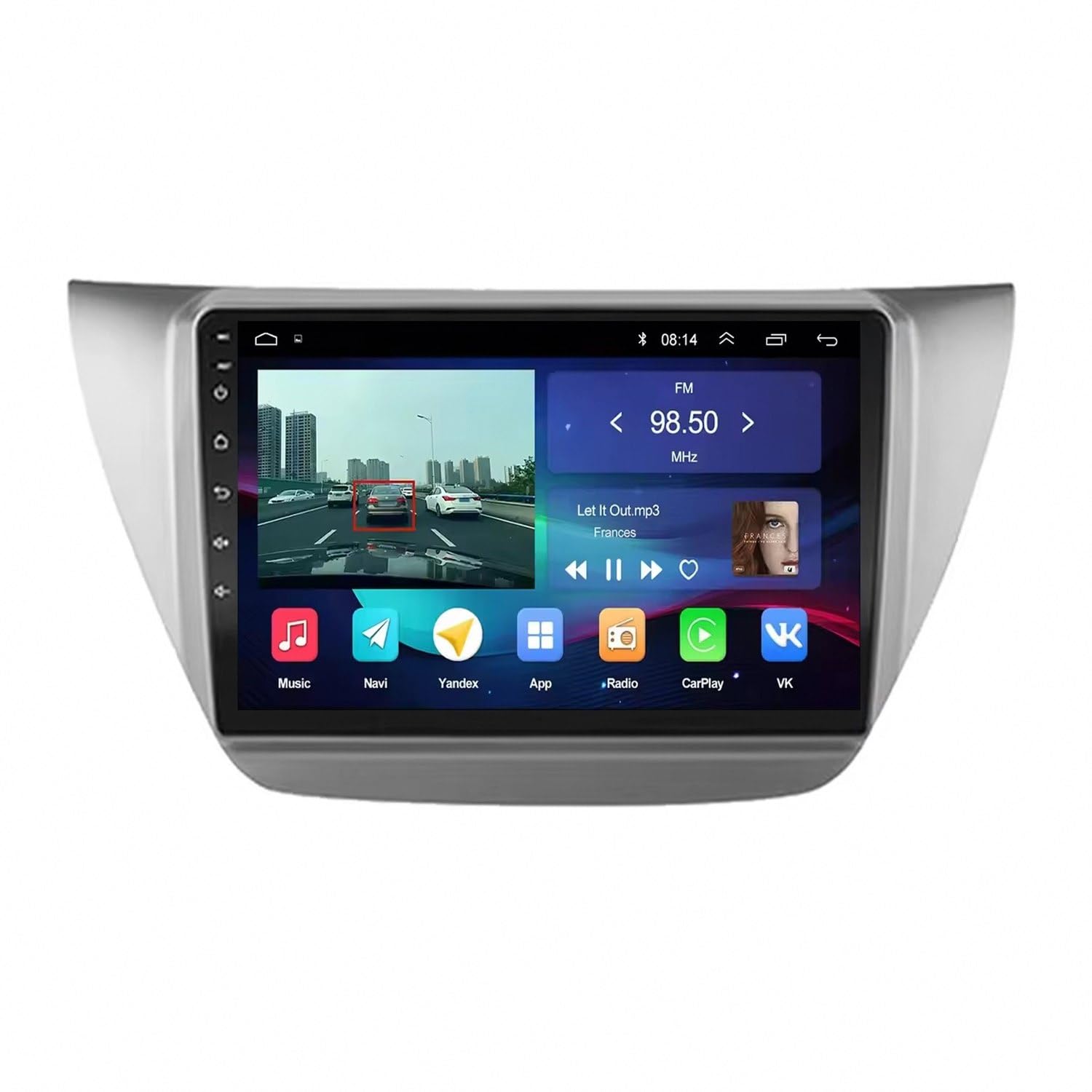 Autoradio de Mitsubishi Lancer 9 para viajar con mapas GPS y música Bluetooth 8