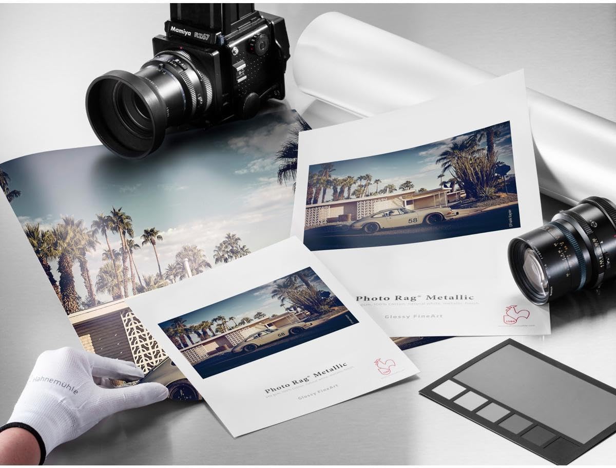 Hahnemuhle Photo Rag Metallic FineArt Inkjet Paper, 340gsm, Natural White, 25 Sheets - 8.5 x 11"