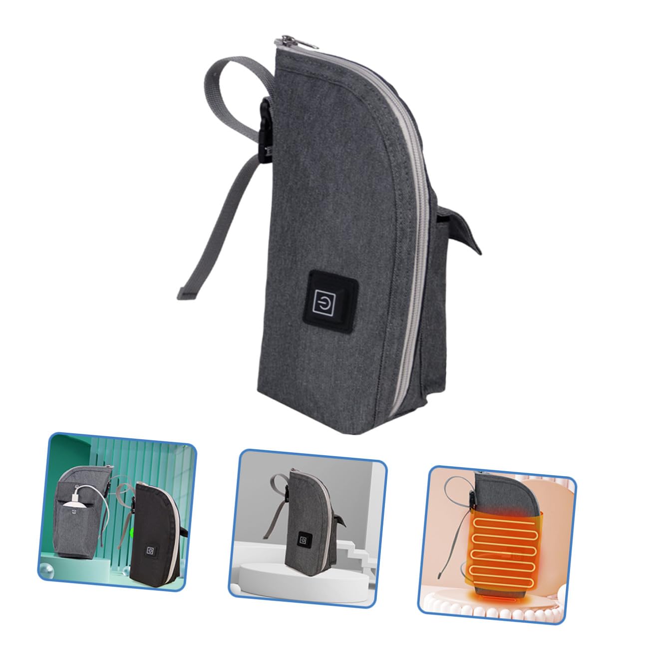 Borsa Termica Biberon Portatile per Viaggio e Cameretta | Oxford Cloth, Chiusura Zip, Formato Leggero da Trasporto, Uso Pratico per Ragazzo Ragazza