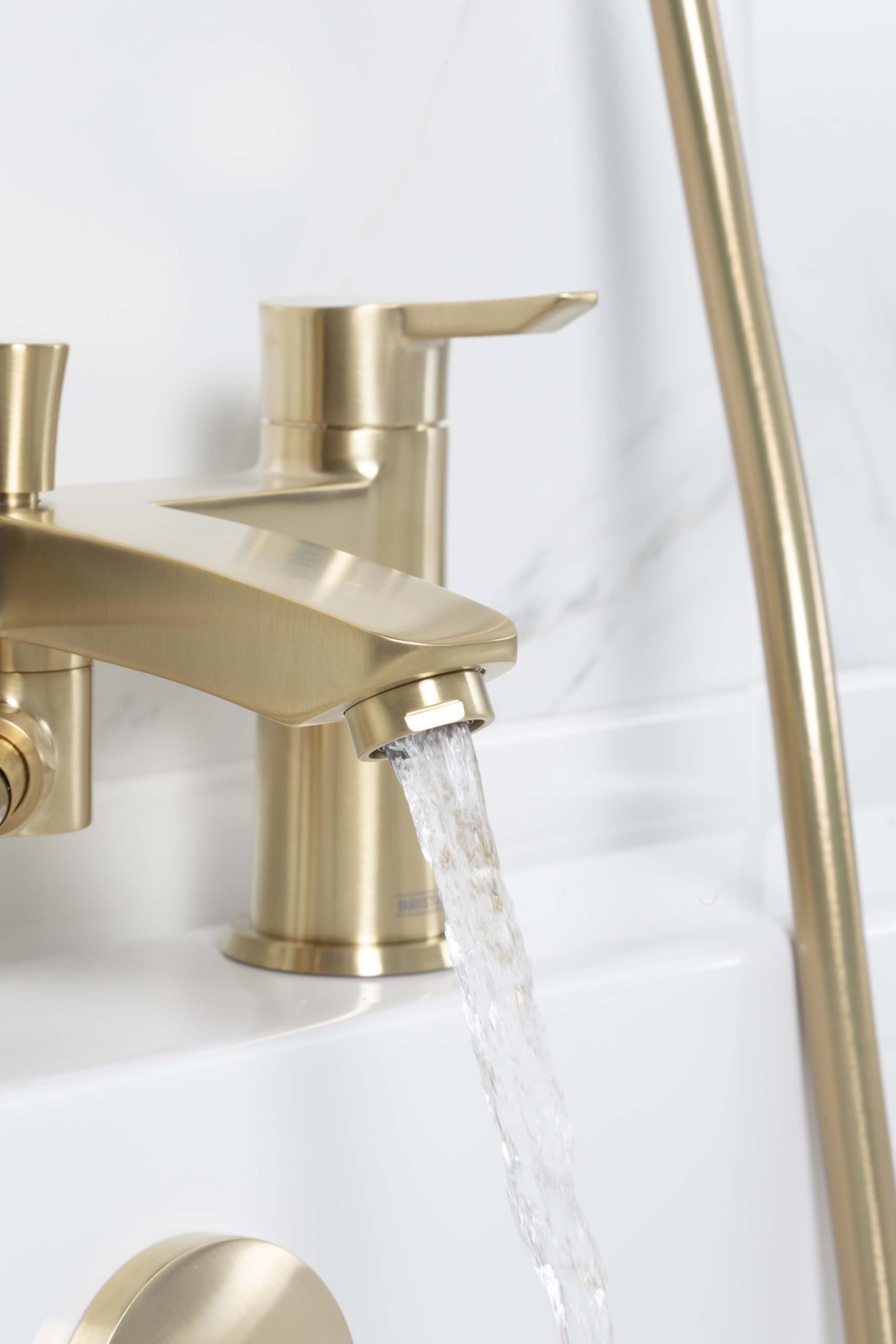 Bristan Apelo Bath Shower Mixer Brushed Brass - Image 3