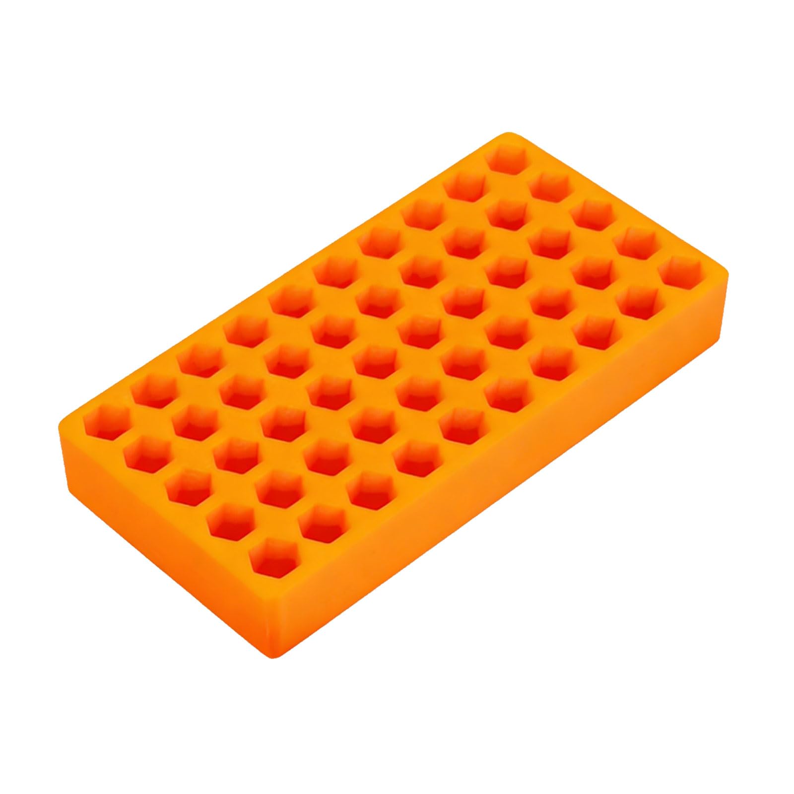 Zxfdsfdbnm Orange1 Color 50Slot Hexagonal Bit Holder Case For 6.35Mm Screwdriver Bit Organizers Rack Compactly And Durability Storage Box Container