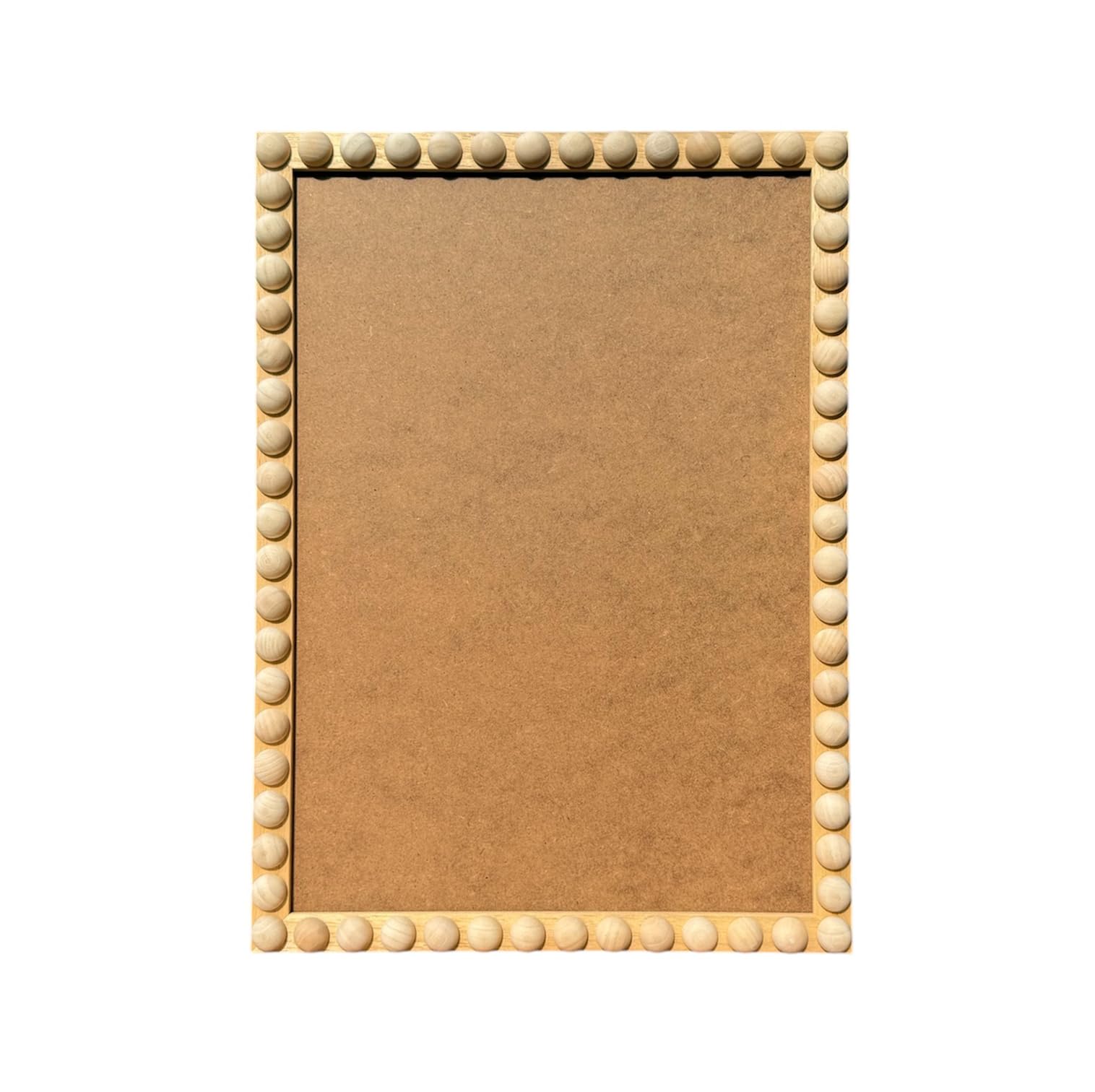 Natural Wood Bobbin Frame - Unpainted & Handmade to Order - DIY Picture Frame for Painting - Rustic Vintage Style