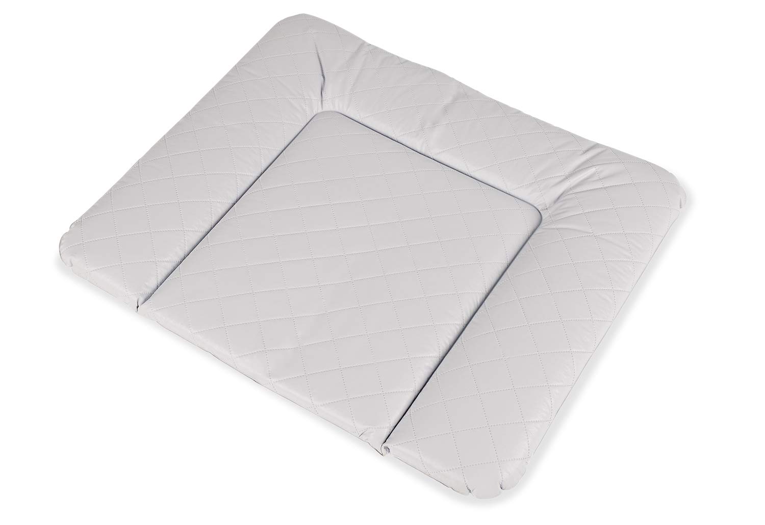 Changing mat, quilted look, grey