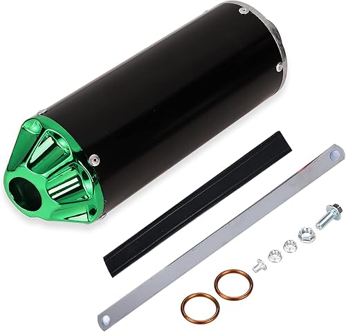 necaces Silenciador de escape de motocicleta rojo aluminio de 1.102in para CRF50 XR50 50 cc 70cc 90cc 110cc 125cc chino Pit Trail Dirt Bike Mini