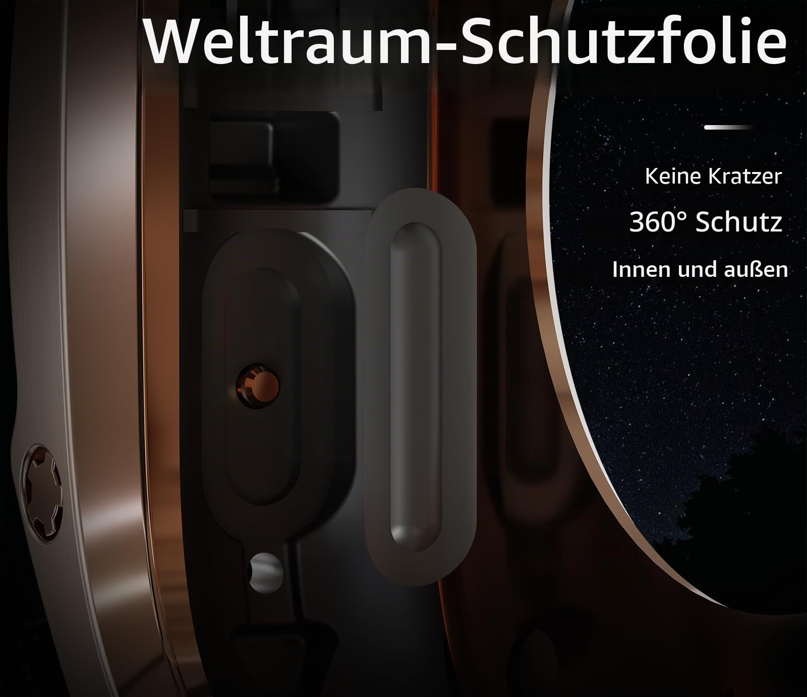 VeveXiao Robuste Schutzhülle mit Armband kompatibel mit Apple Watch Ultra Bändern 49mm, Metall Schutzhülle mit Silikonband stoßfest Bumper für iWatch Ultra 49mm Herren und Damen